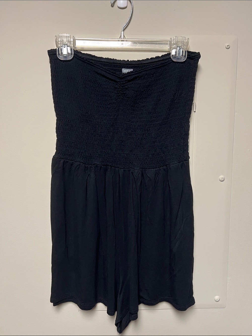 Aerie strapless smocked top romper